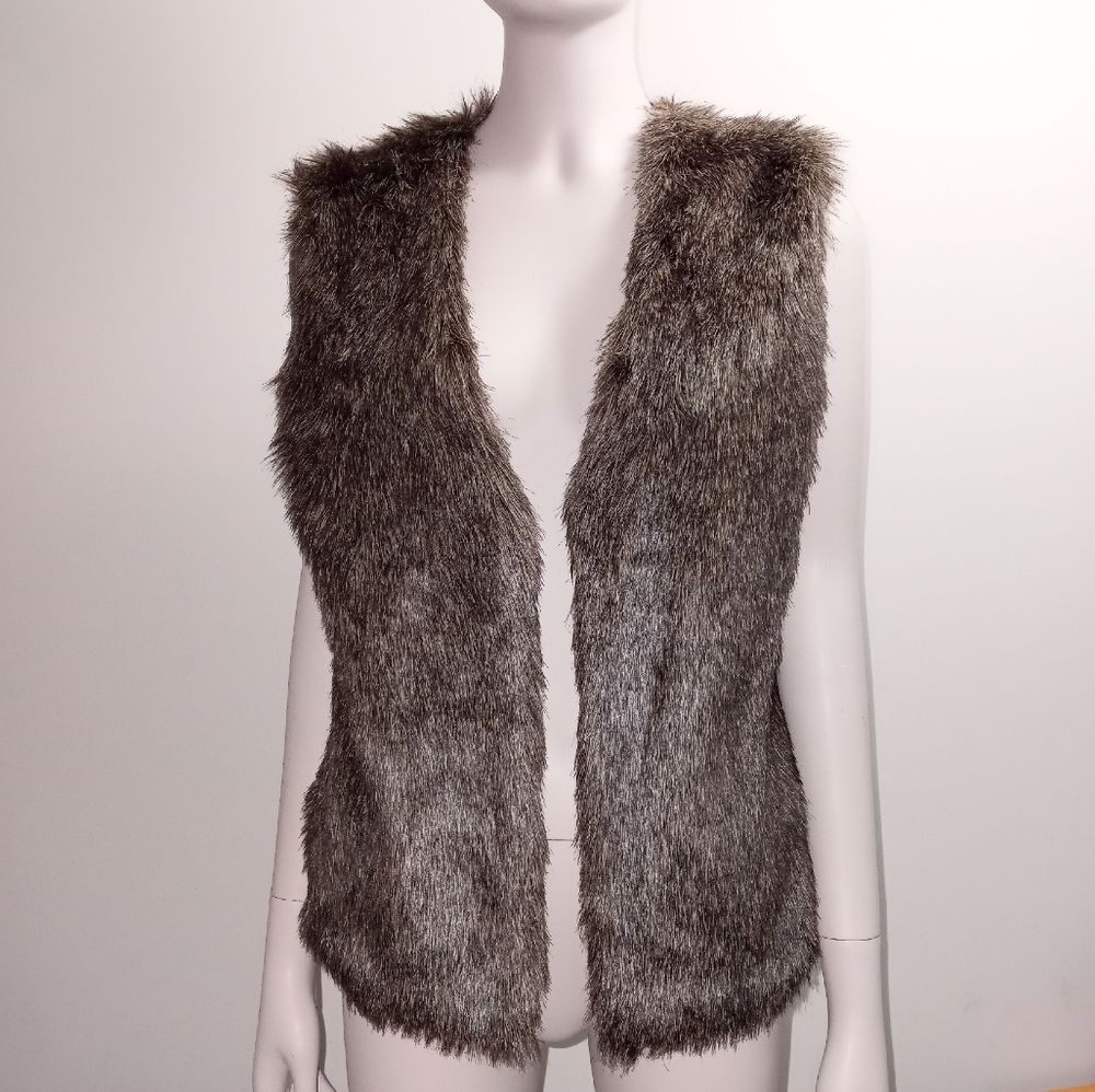 JACK brown faux fur vest size medium